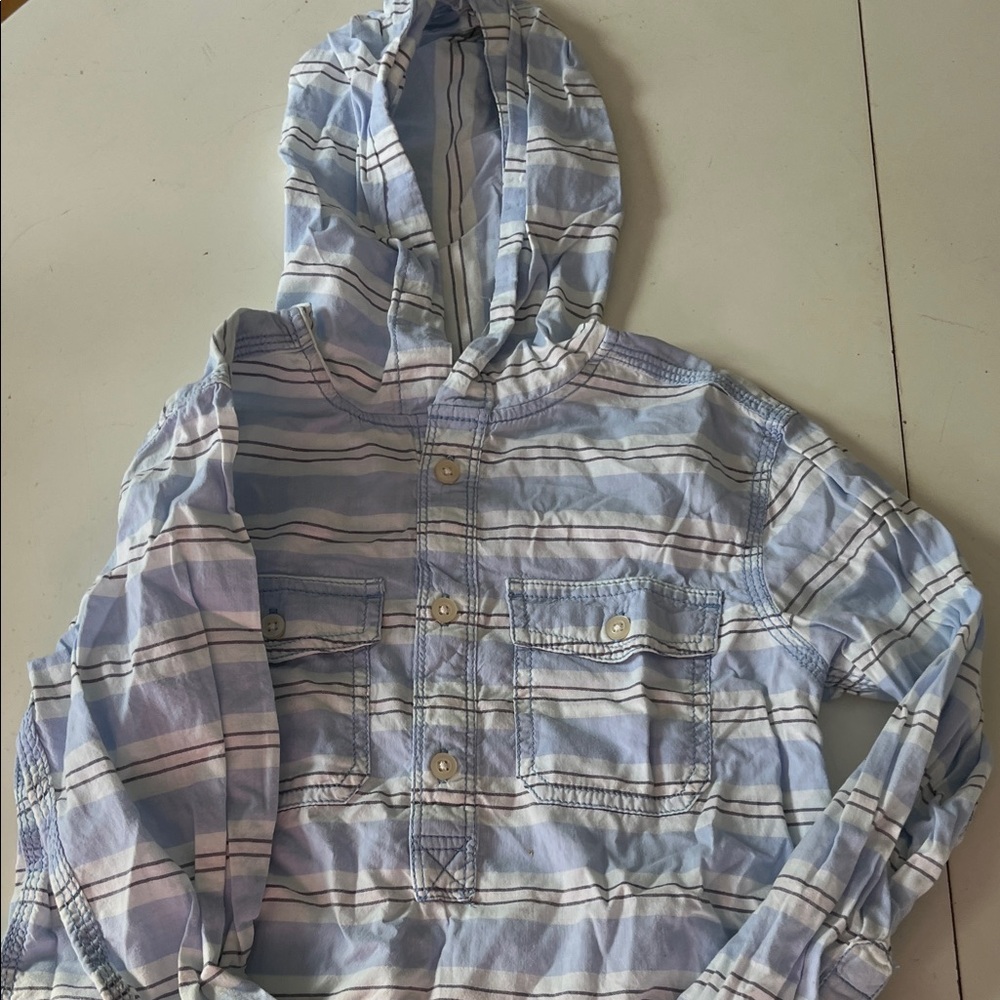 Carter's Blue and White Striped Top